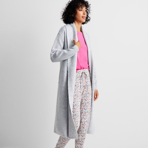 #174 State of Day Women's Knit Long-Sleeve Duster Robe - Picture 1 of 4